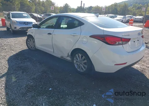 2015 Hyundai Elantra Se z USA, uszkodzony, nr VIN 5NPDH4AE4FH609471